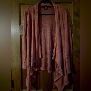 Bobeau Super Soft Orange with Black Heather Cardigan